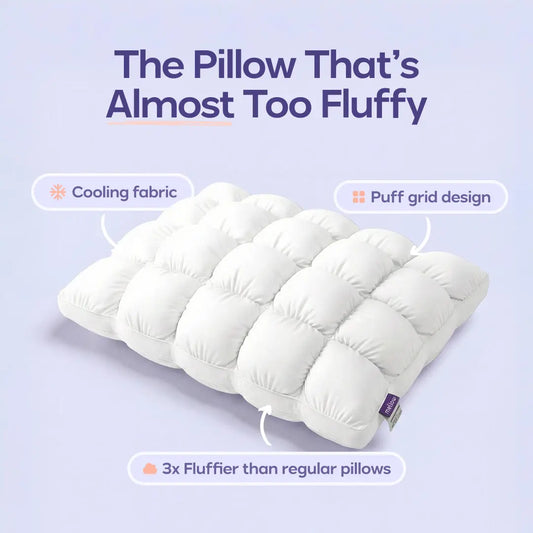 Cloud-Like Comfort, Breathable Support – Ideal for Side, Back & Stomach Sleepers