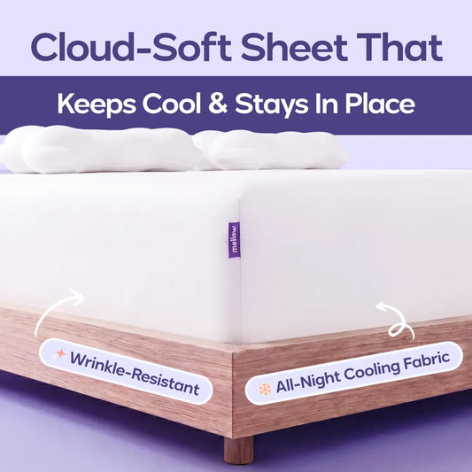 Cooling EasyFit Sheet – Silky Soft, Wrinkle-Free, Breathable – Hotel-Quality Comfort