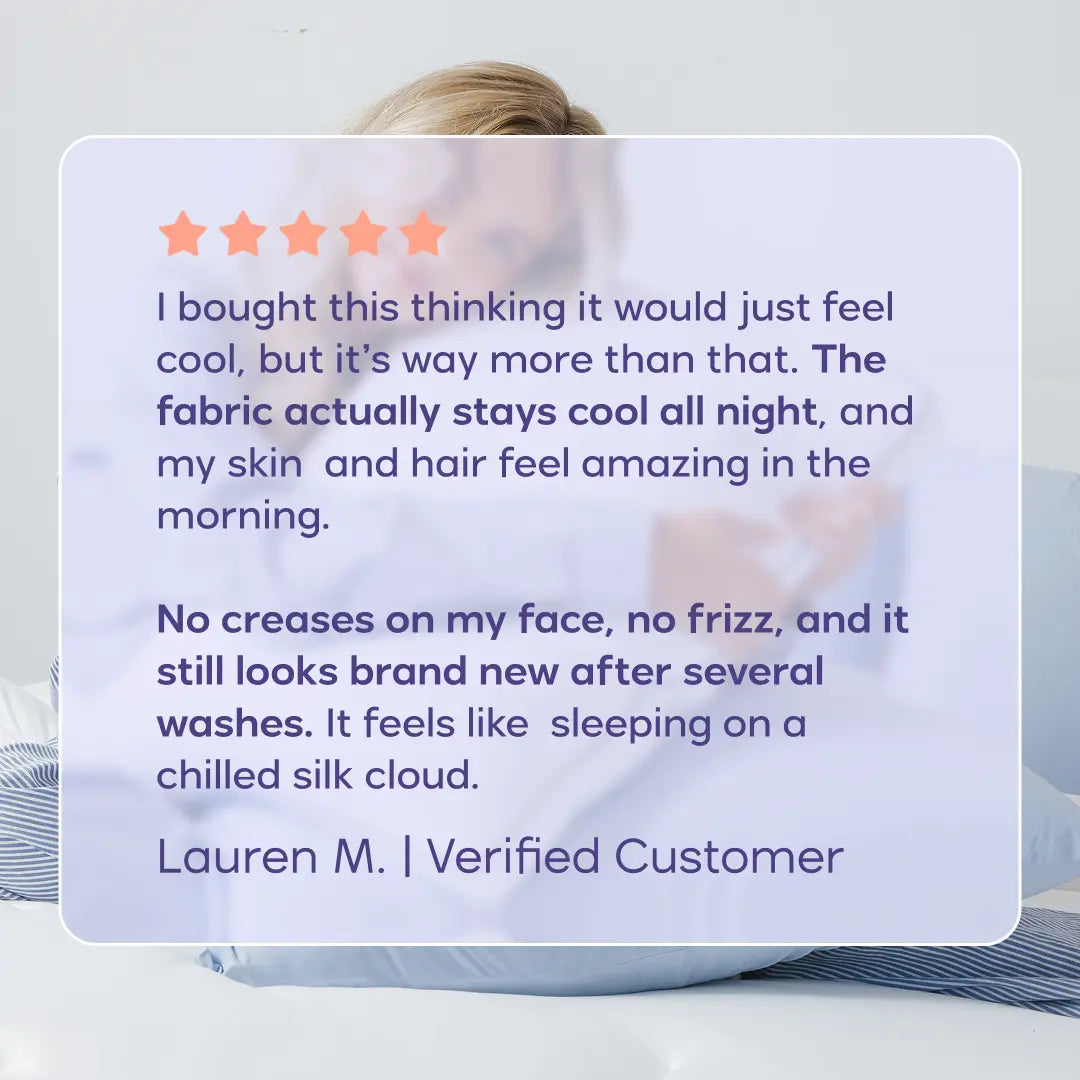 2-Pack Cooling Pillowcases – Silky Soft, Wrinkle-Free, Breathable – Stay Fresh & Comfortable All Night