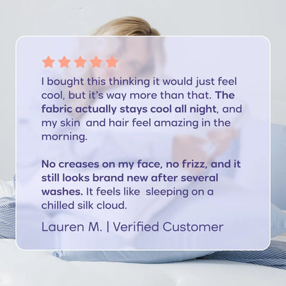 2-Pack Cooling Pillowcases – Silky Soft, Wrinkle-Free, Breathable – Stay Fresh & Comfortable All Night